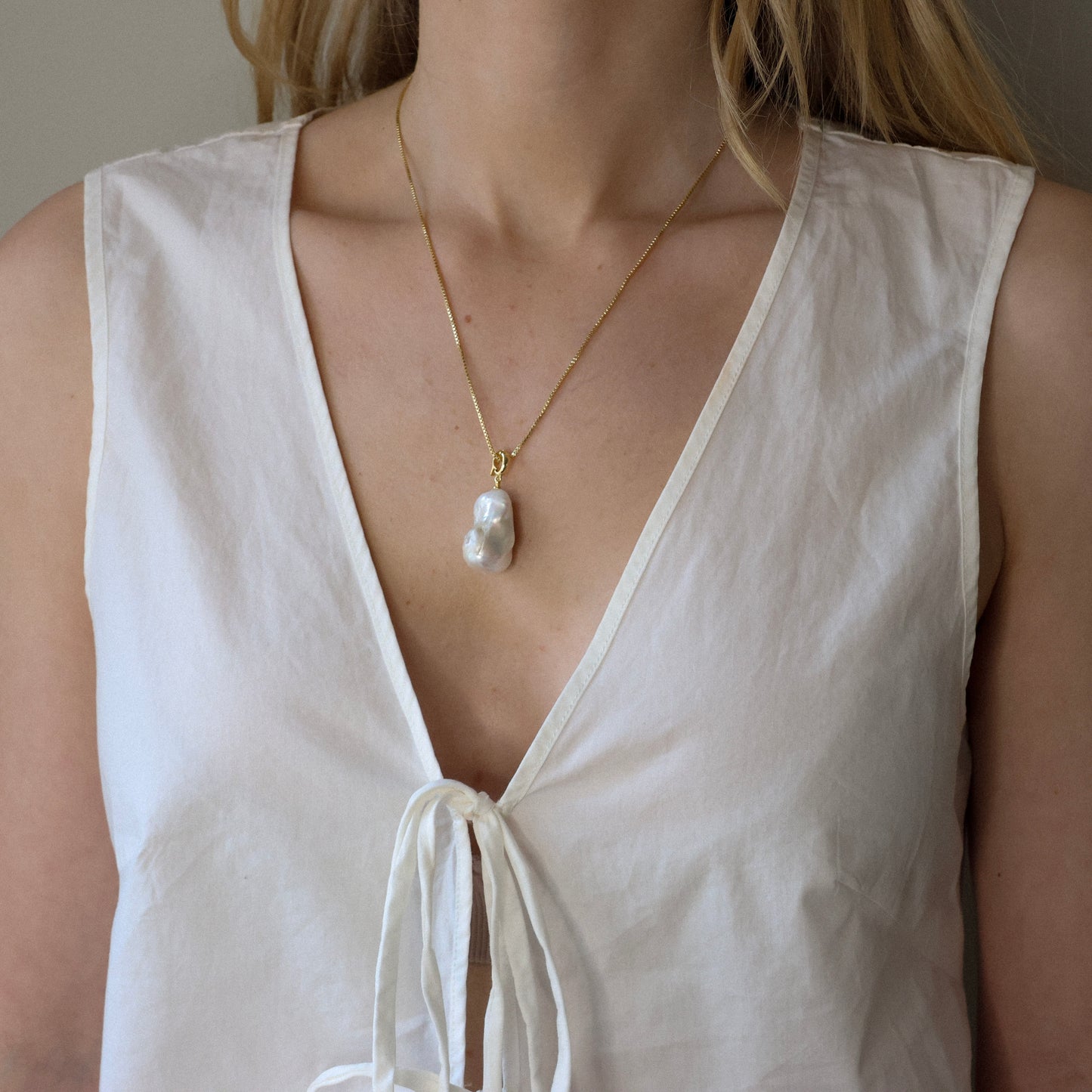 Baroque Pearl Charm