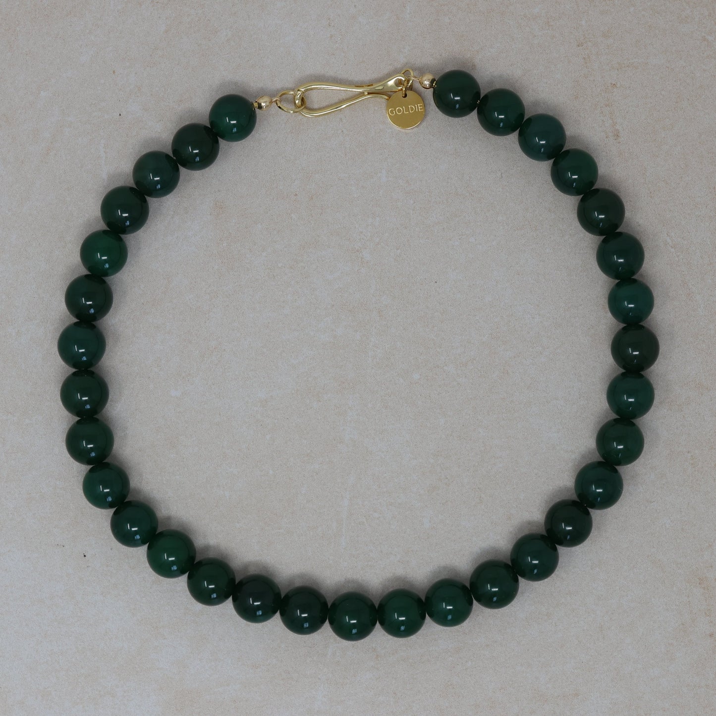 Iona Necklace - Green Onyx
