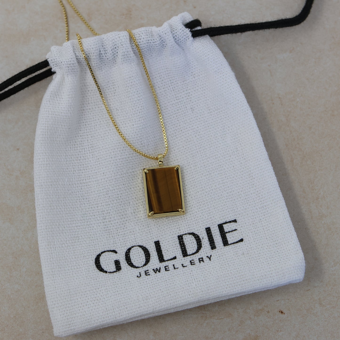 Irene Necklace - Tigers Eye