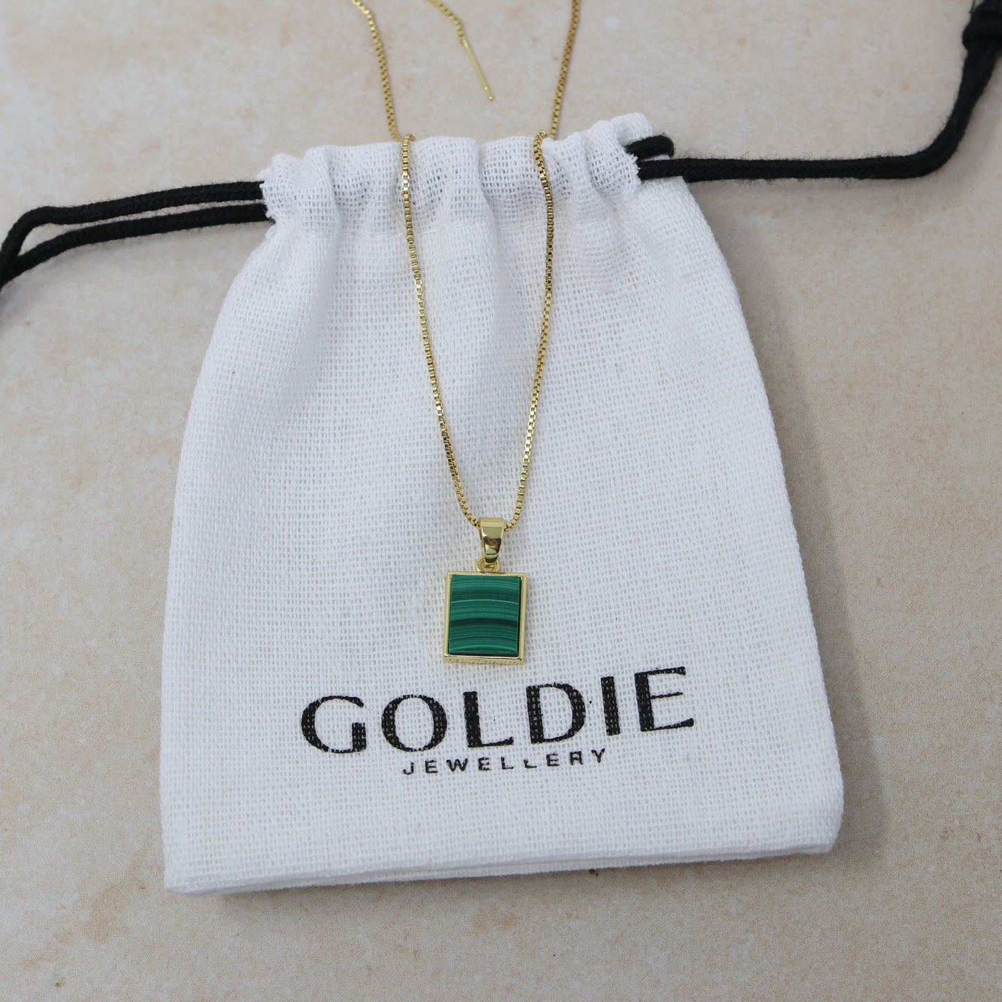 Stilla Necklace - Malachite