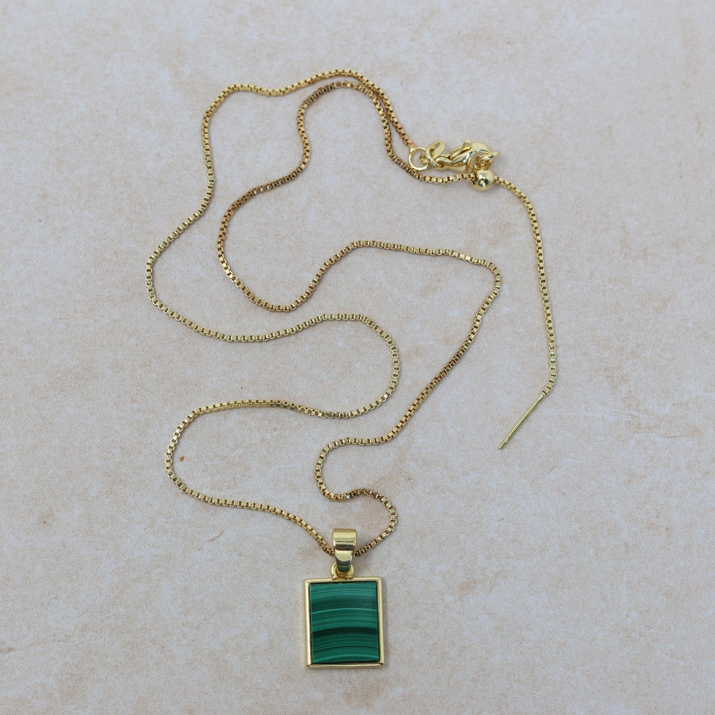 Stilla Necklace - Malachite