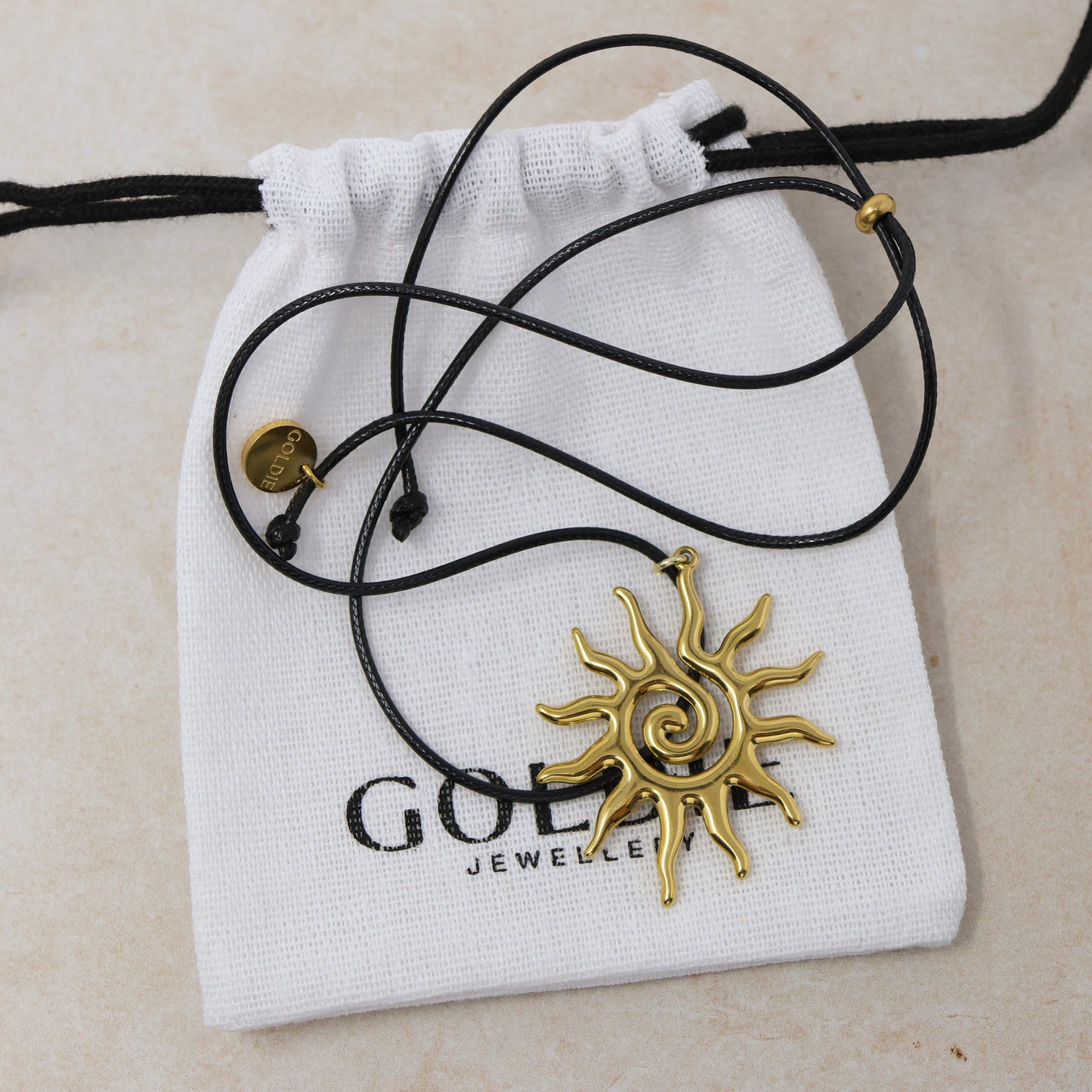 Sunburst Cord Necklace
