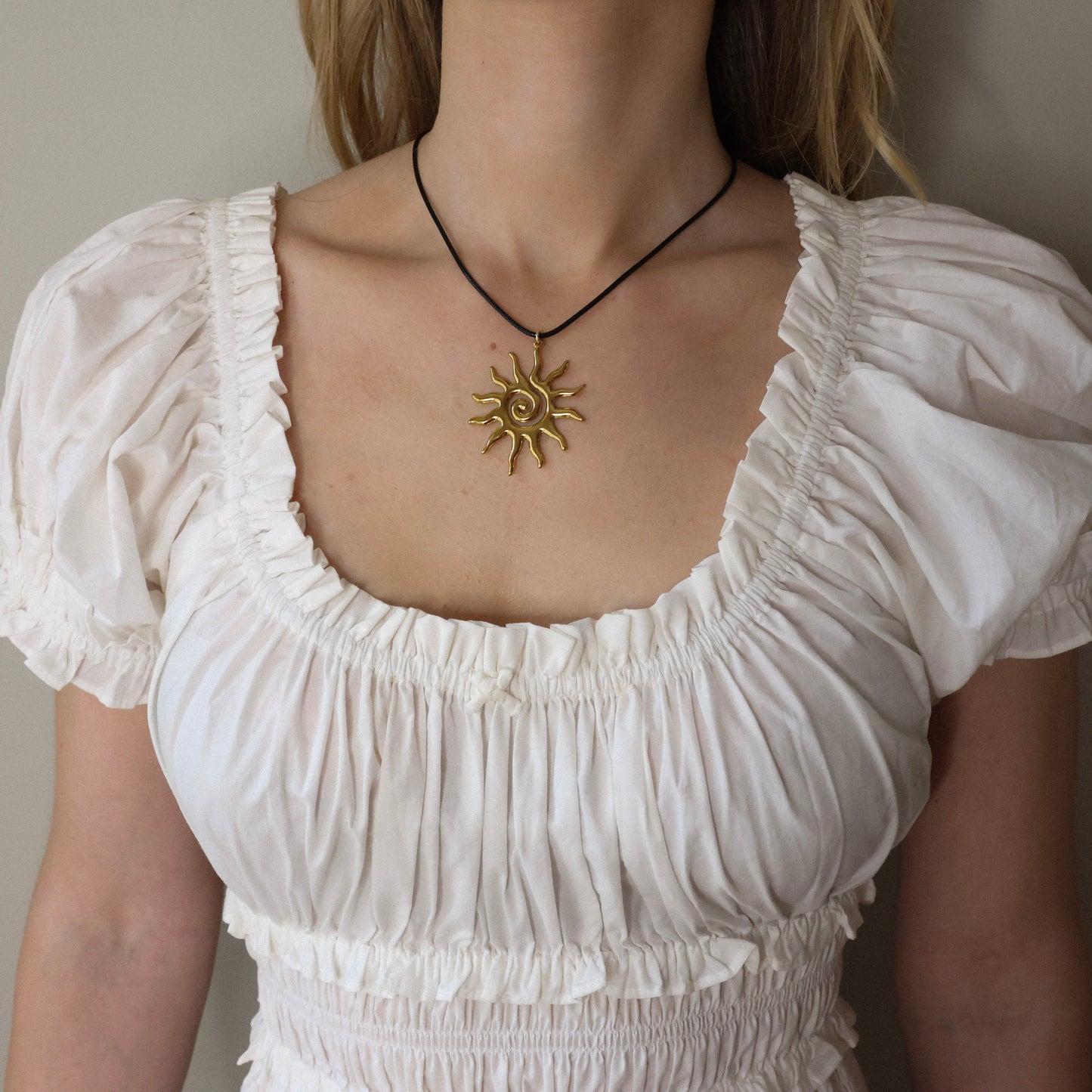 Sunburst Cord Necklace