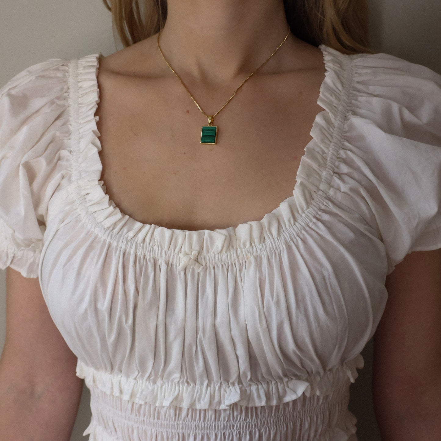 Stilla Necklace - Malachite