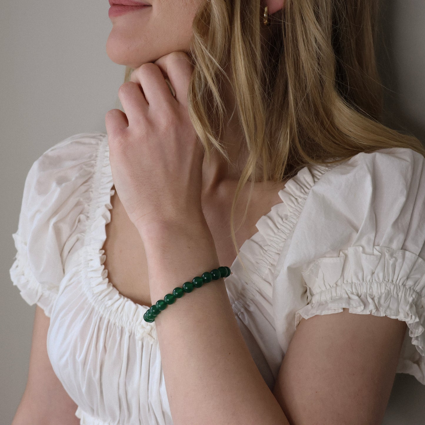 Camille Bracelet - Green Onyx