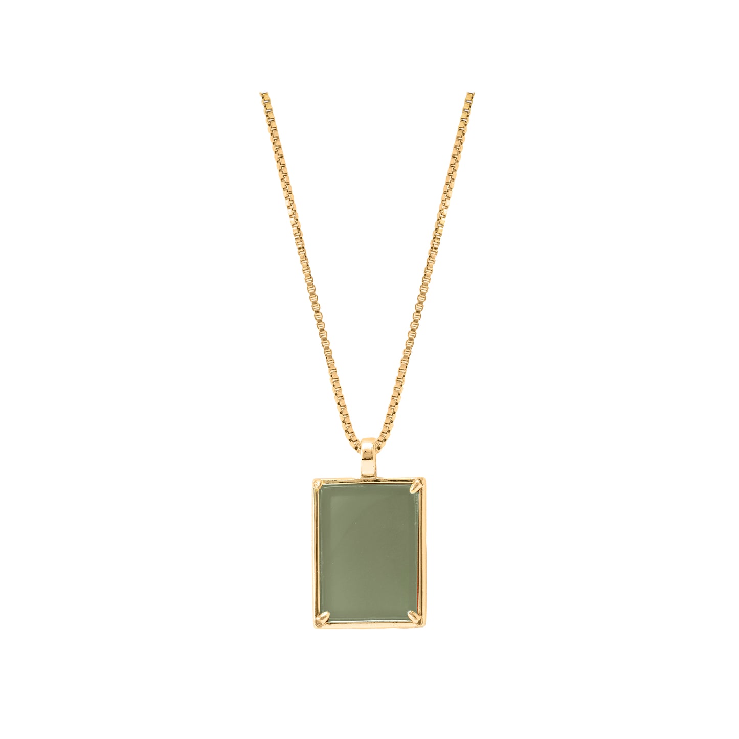 Irene Necklace - Green Agate
