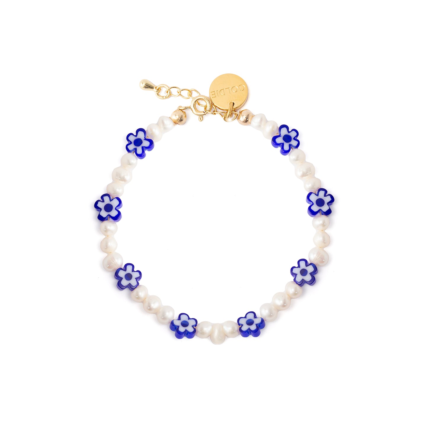 Leila Bracelet - Blue Flowers