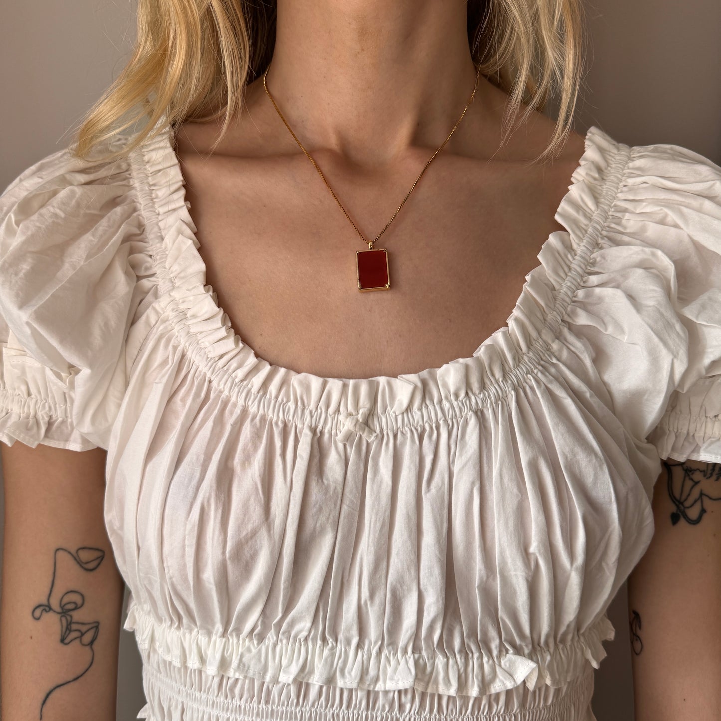 Irene Necklace - Carnelian