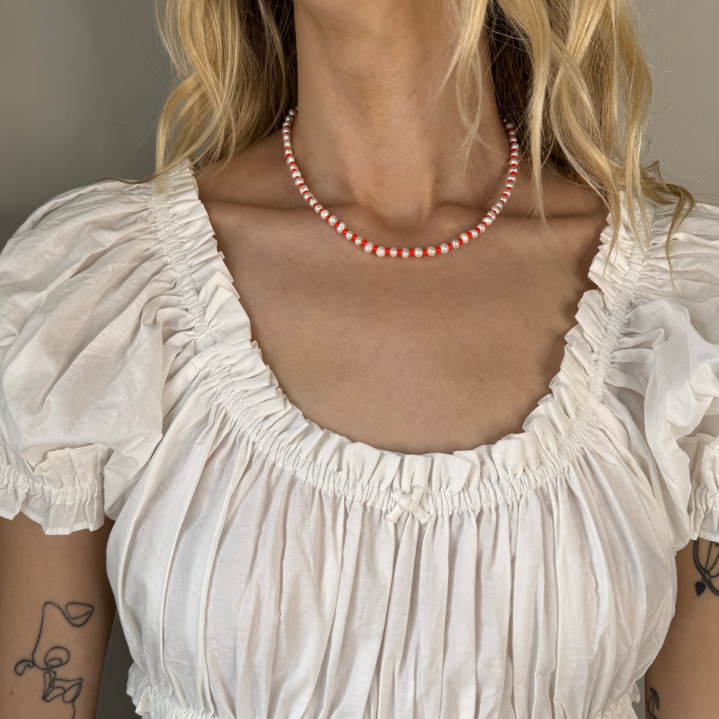 Poppy Necklace - Pop Red