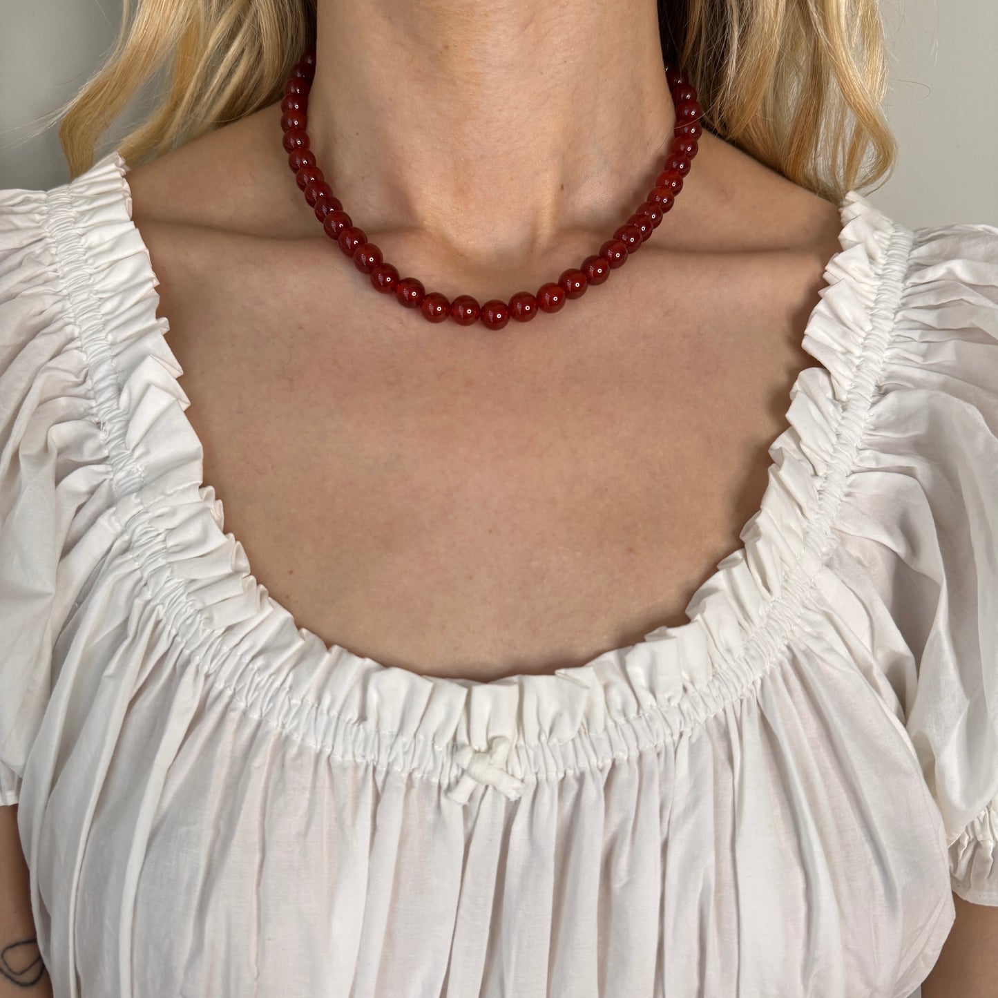 Camille Necklace - Carnelian