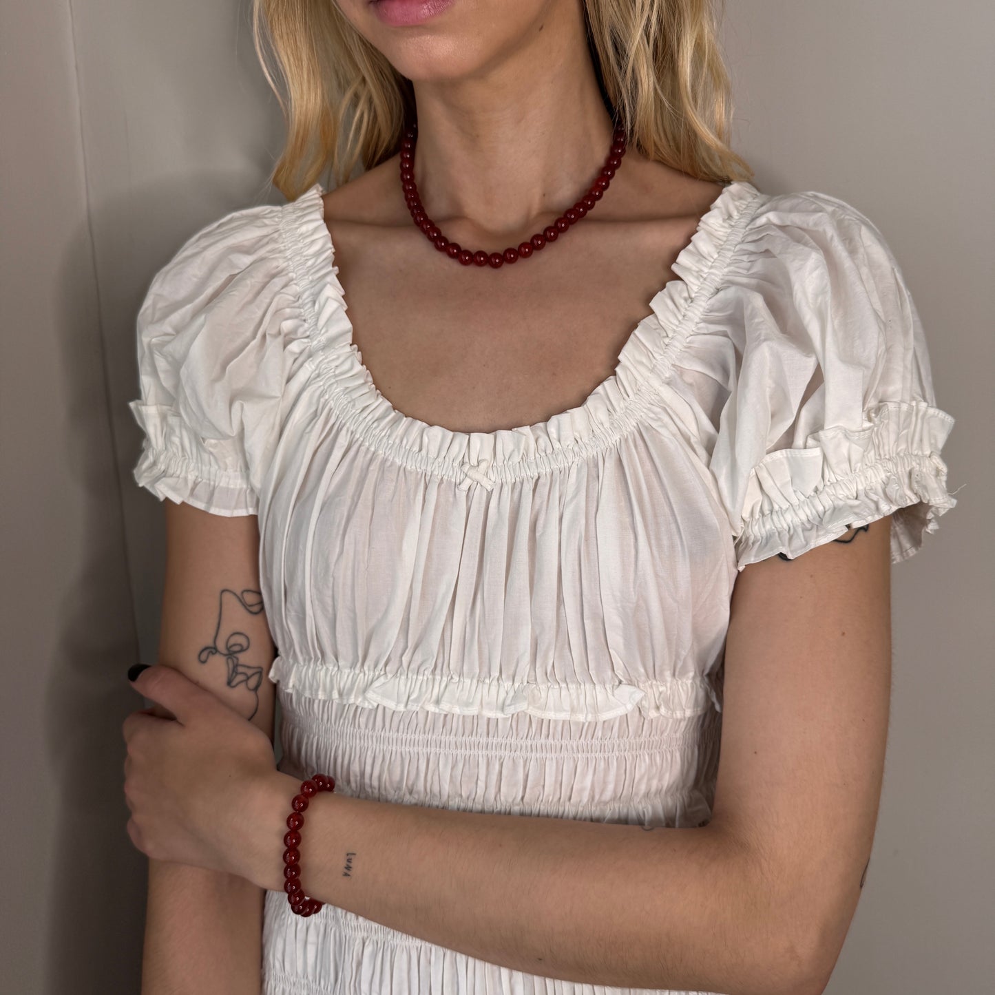 Camille Necklace - Carnelian