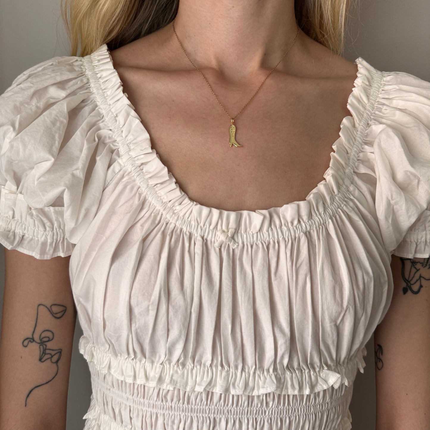 Mini Cowboy Boot Necklace