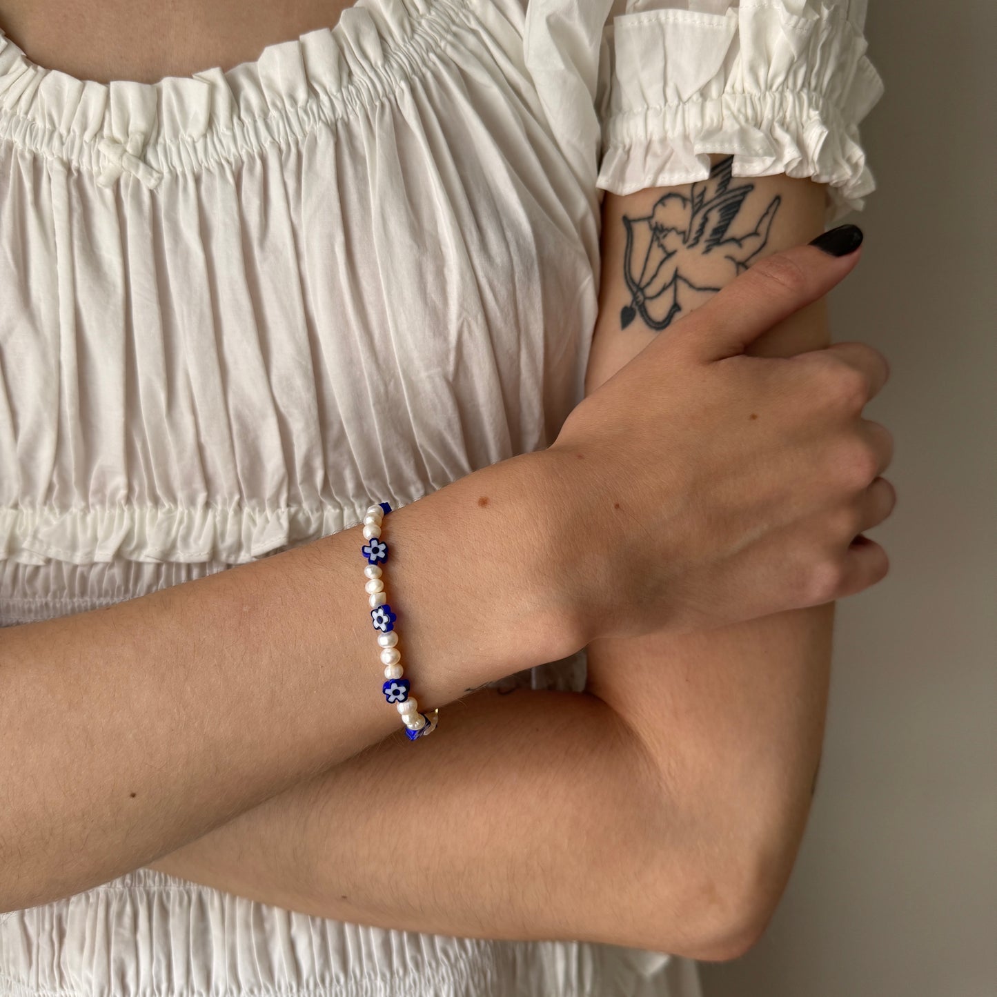 Leila Bracelet - Blue Flowers