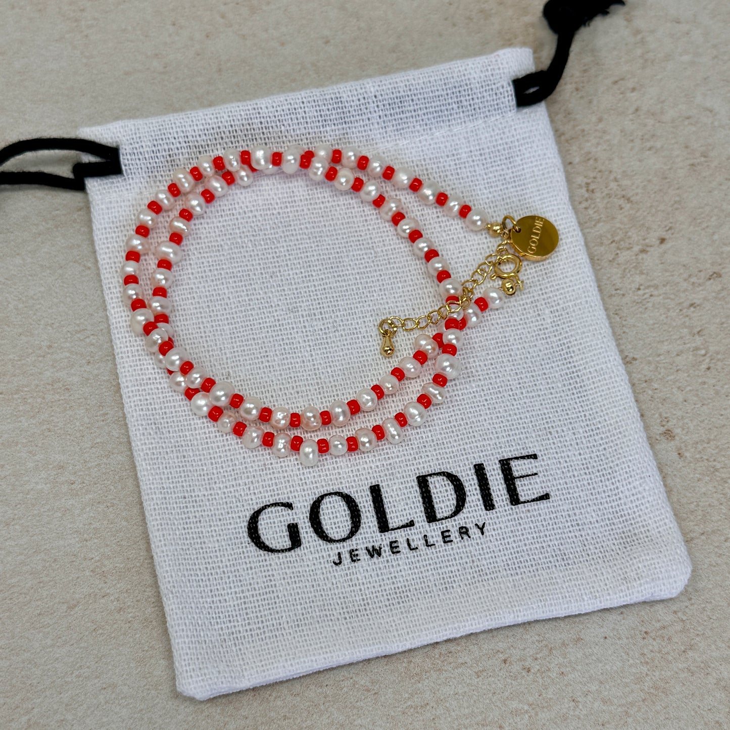 Poppy Necklace - Pop Red