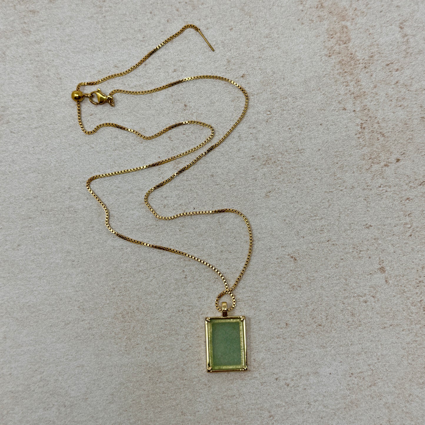 Irene Necklace - Green Agate