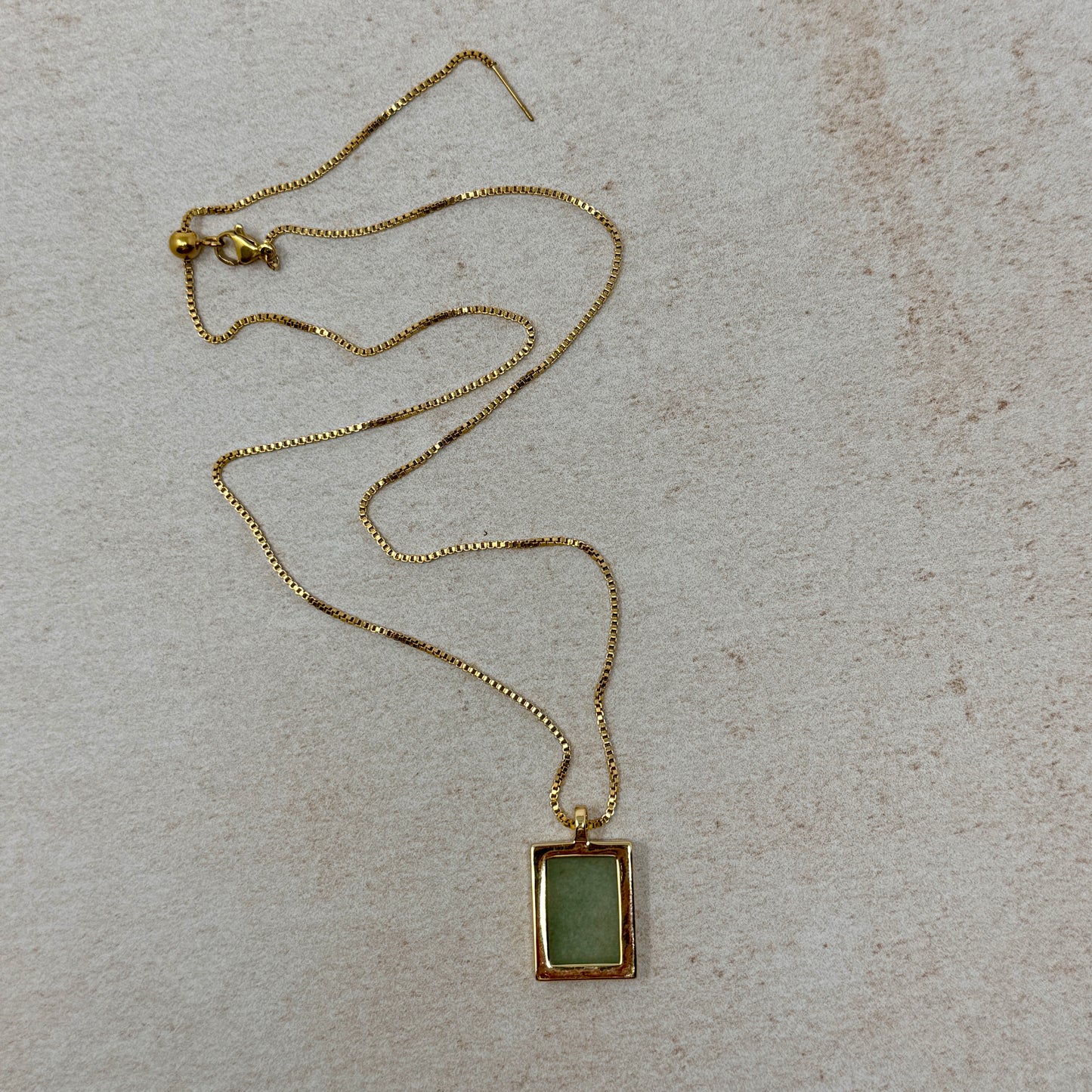 Irene Necklace - Green Agate