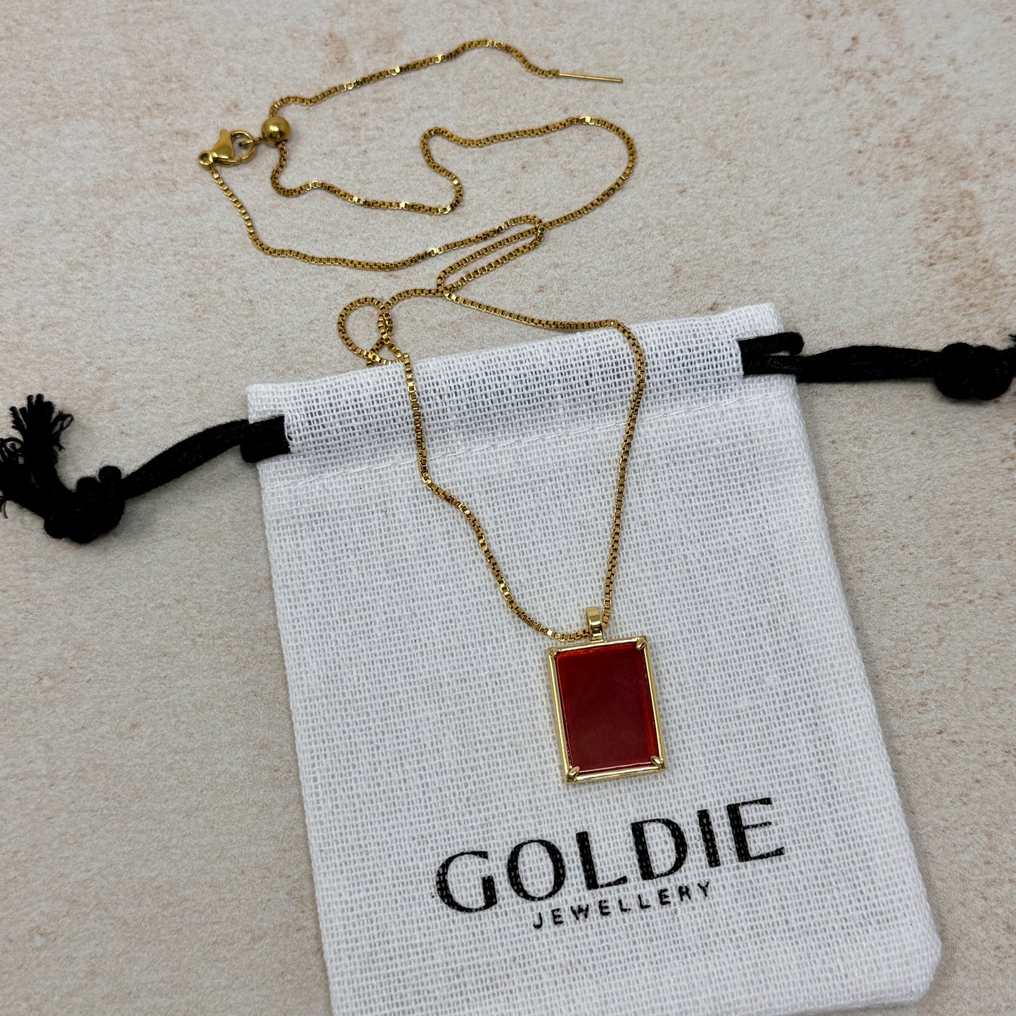 Irene Necklace - Carnelian