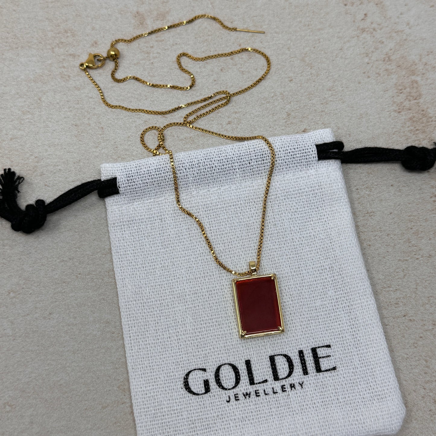 Irene Necklace - Carnelian