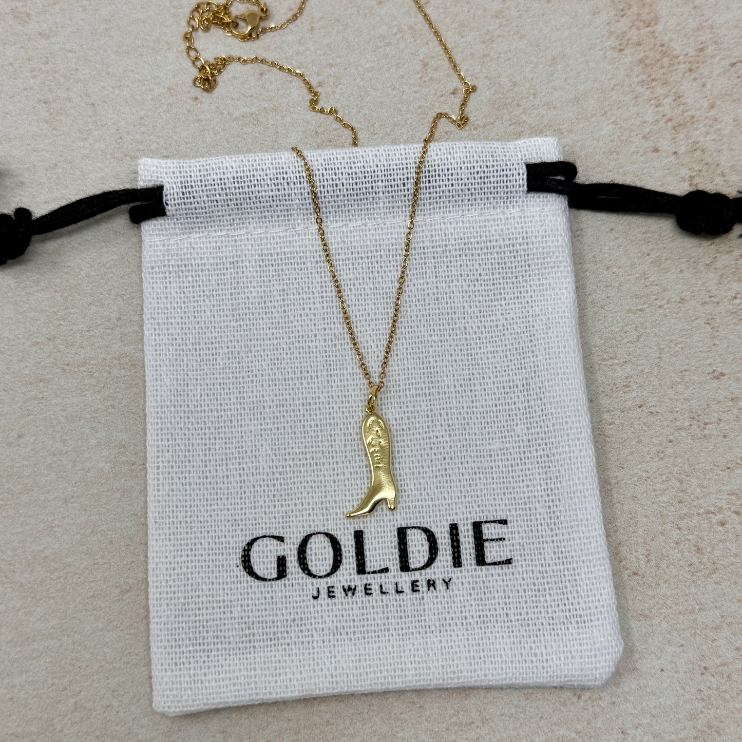 Mini Cowboy Boot Necklace