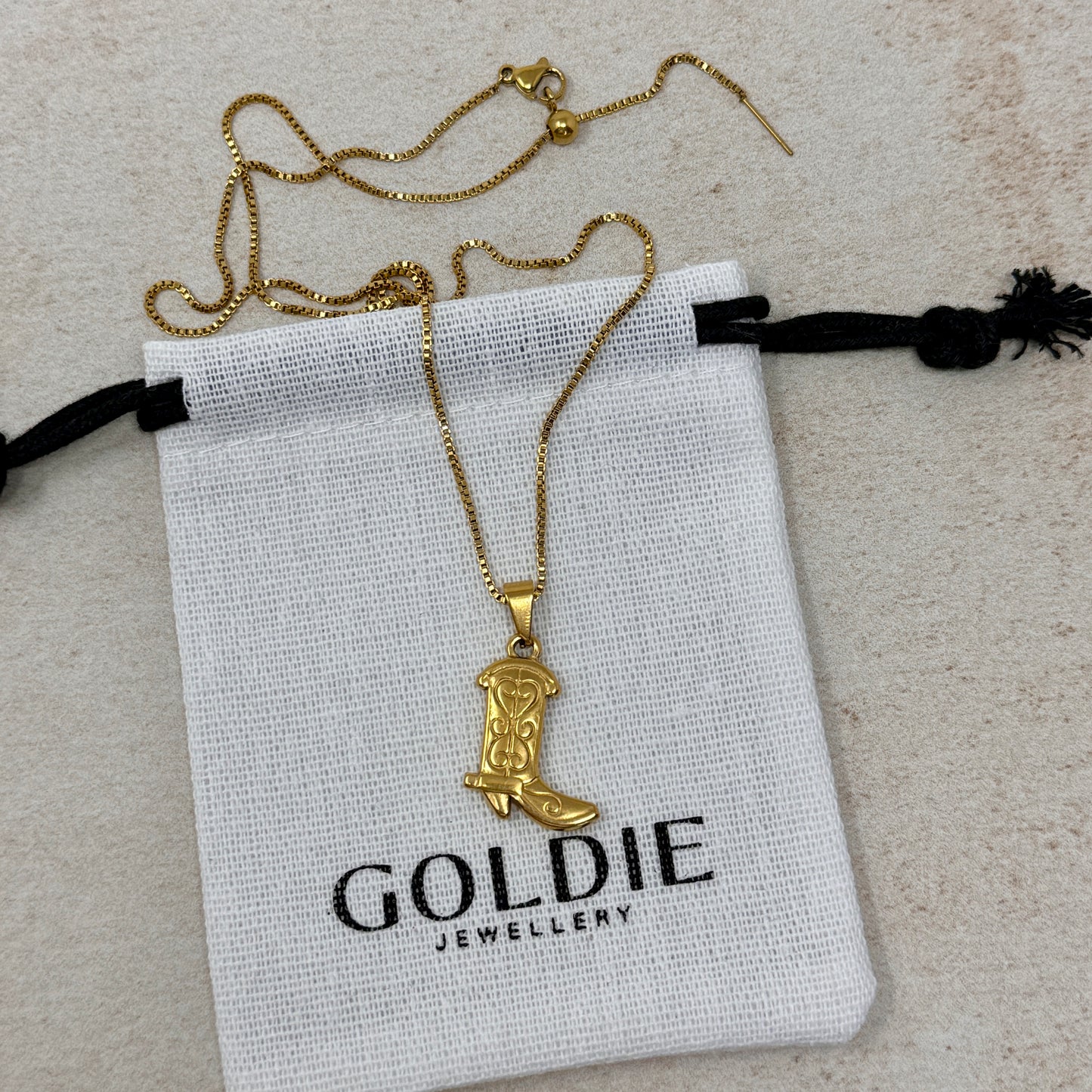 Cowboy Boot Necklace