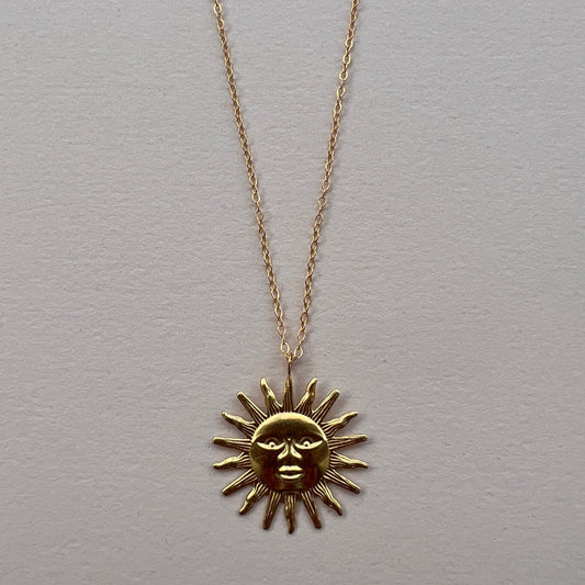 Sun Face Necklace