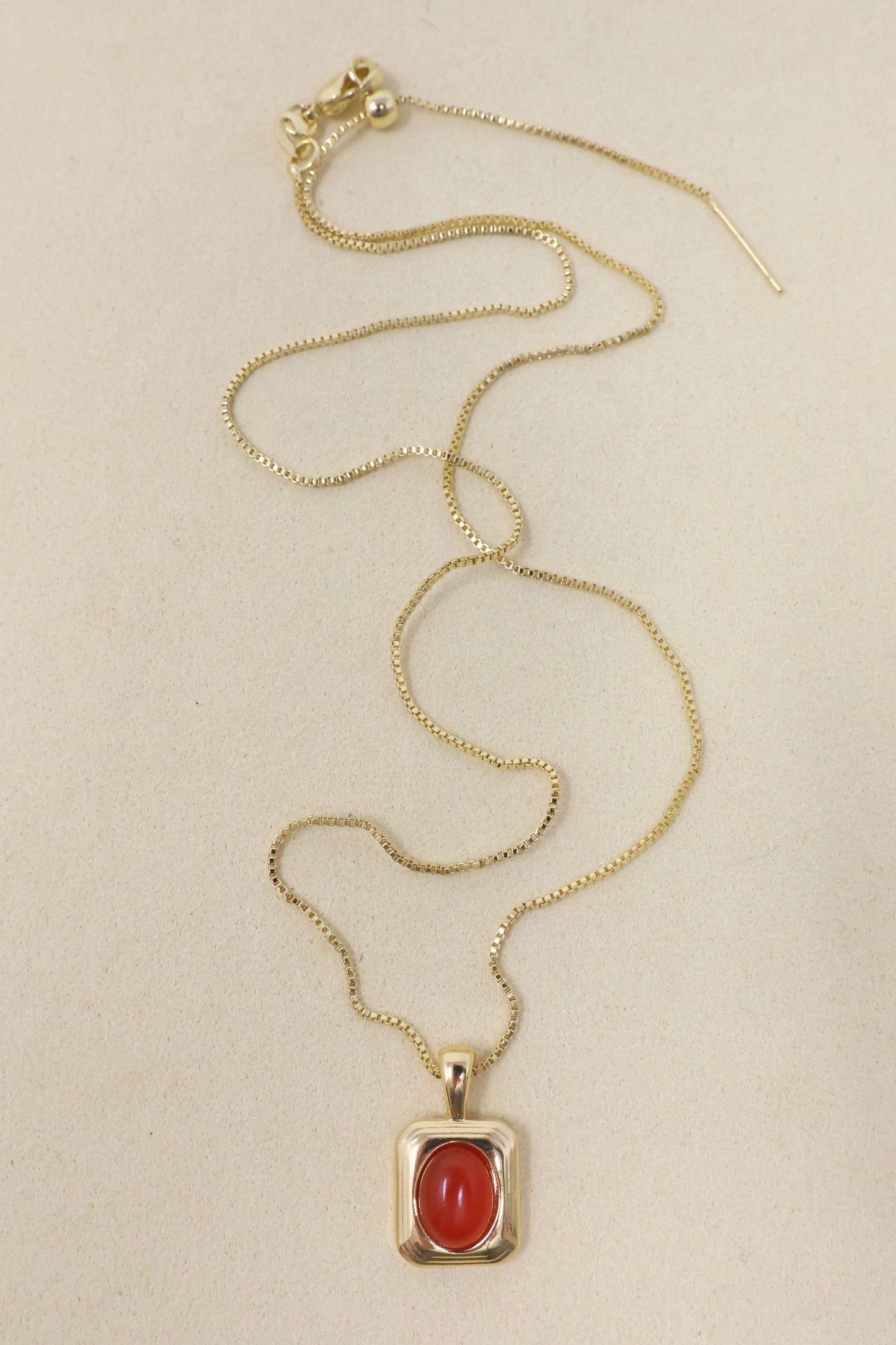 Delfine Necklace - Carnelian