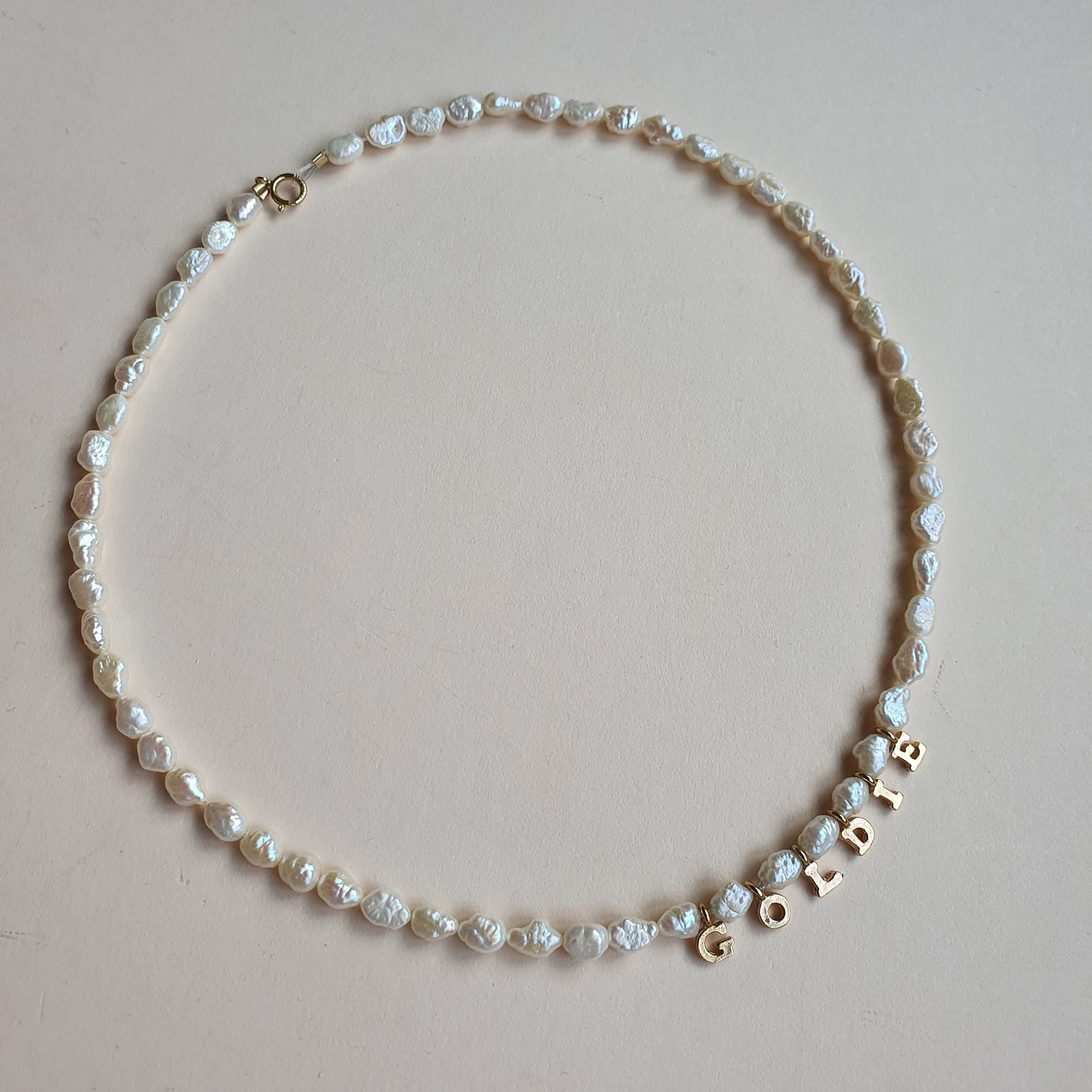 Mermaid Pearl Name Necklace