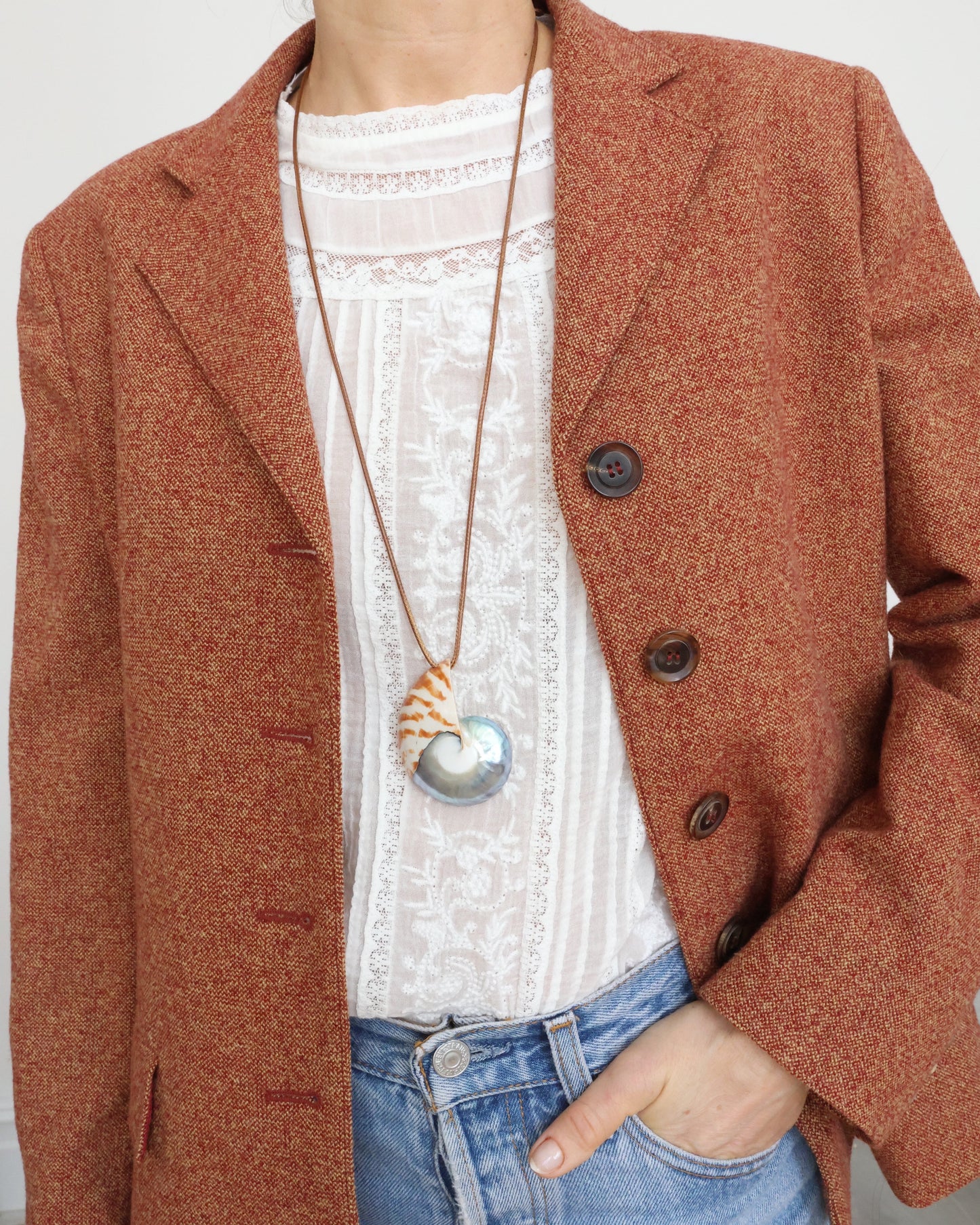 Nautilus Cord Necklace