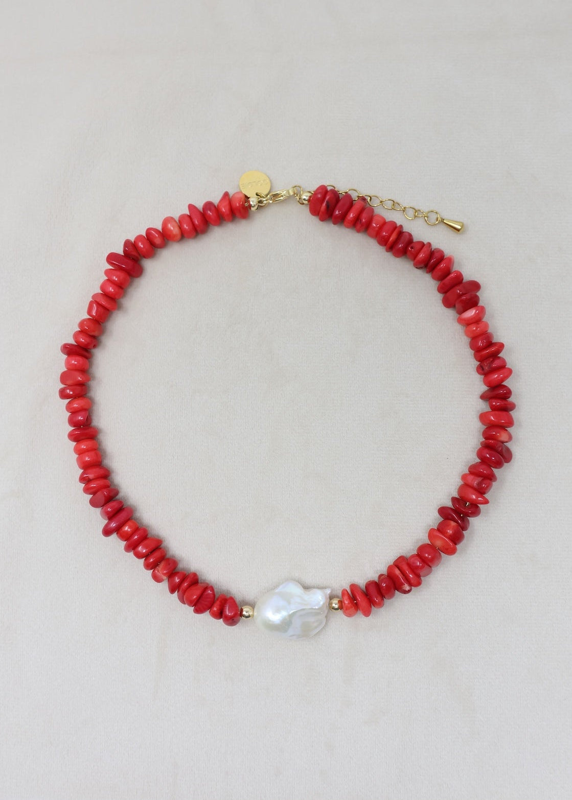 Allegra Necklace - Red Coral