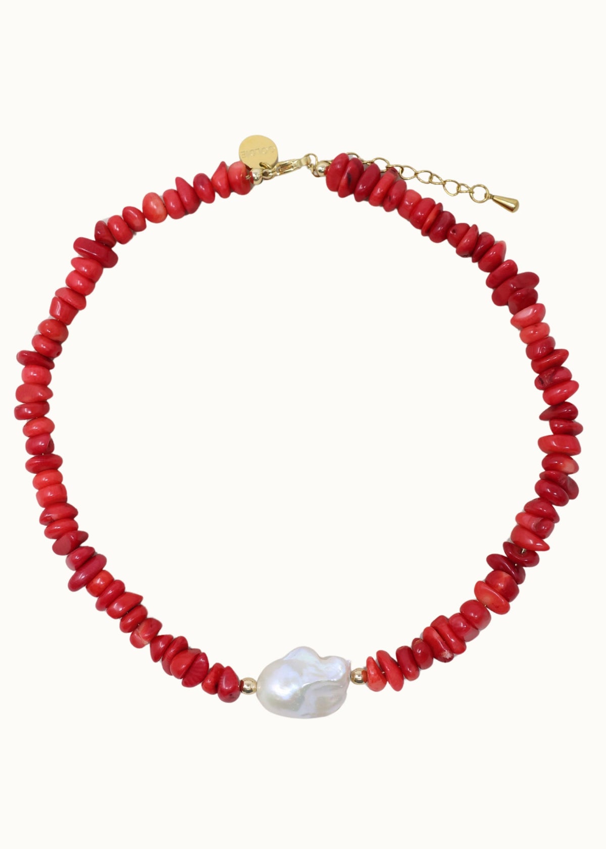 Allegra Necklace - Red Coral