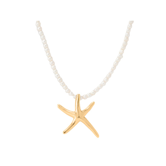 Starfish Pearl Necklace