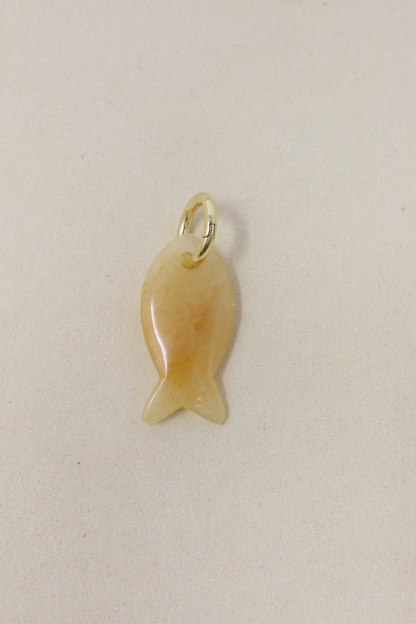 Topaz Fish Charm