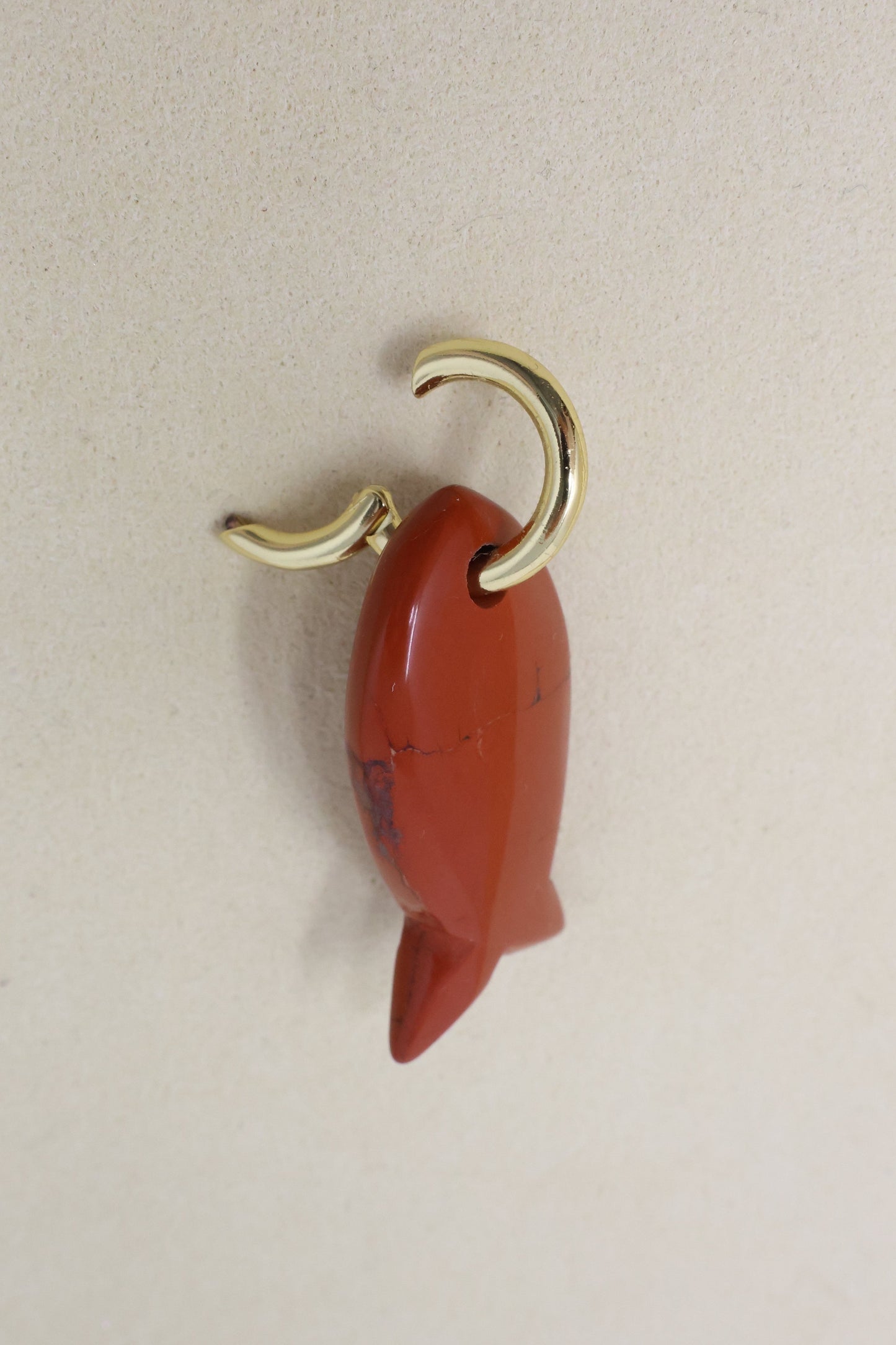 Red Jasper Fish Charm