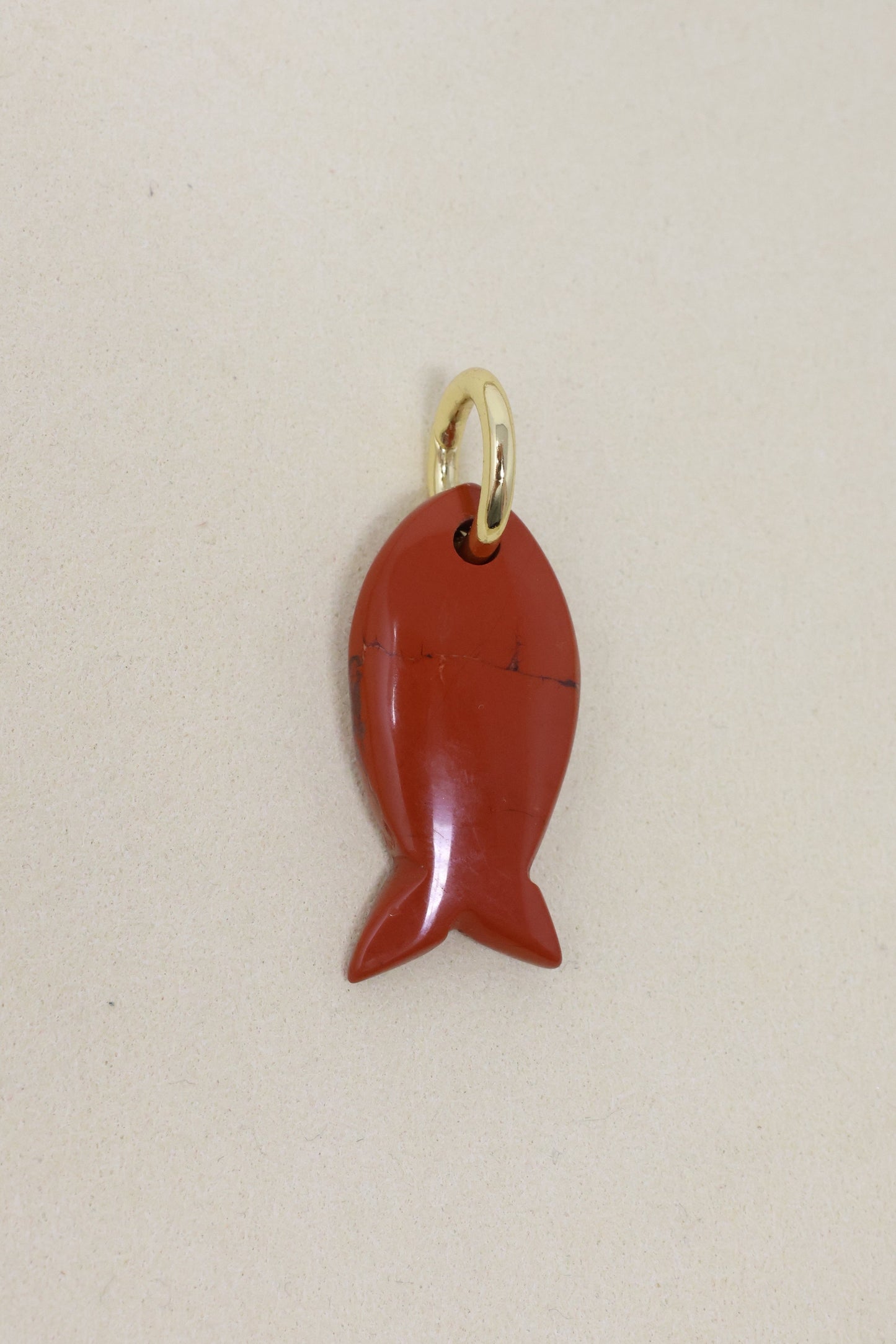 Red Jasper Fish Charm
