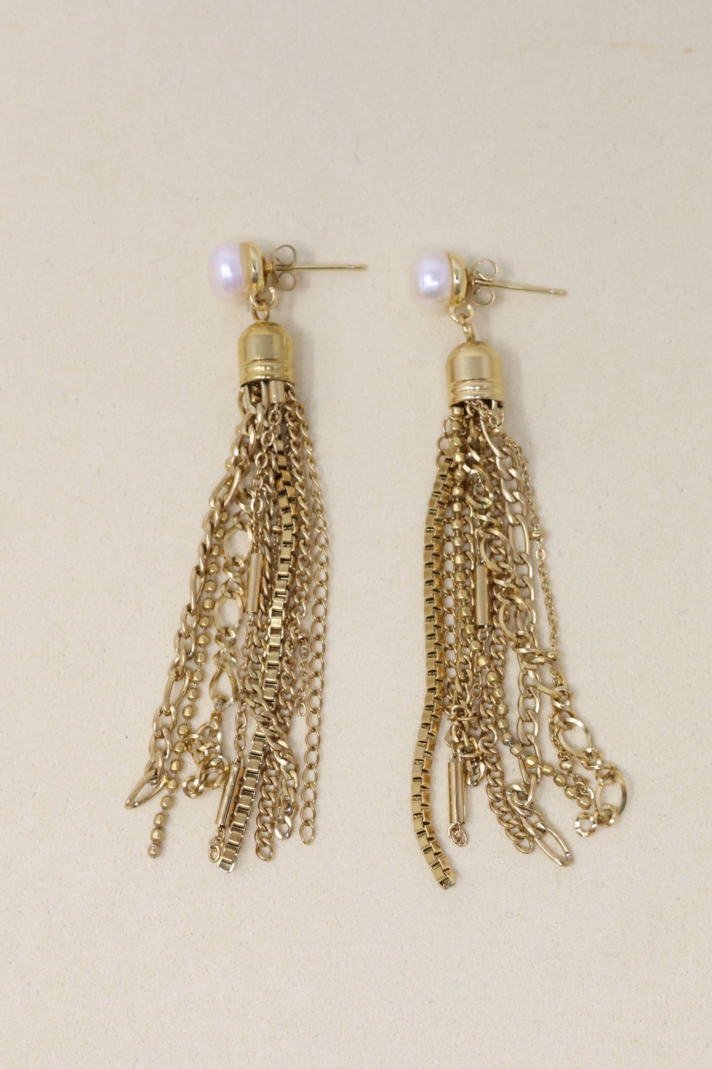 Esme Pearl Tassel Earrings