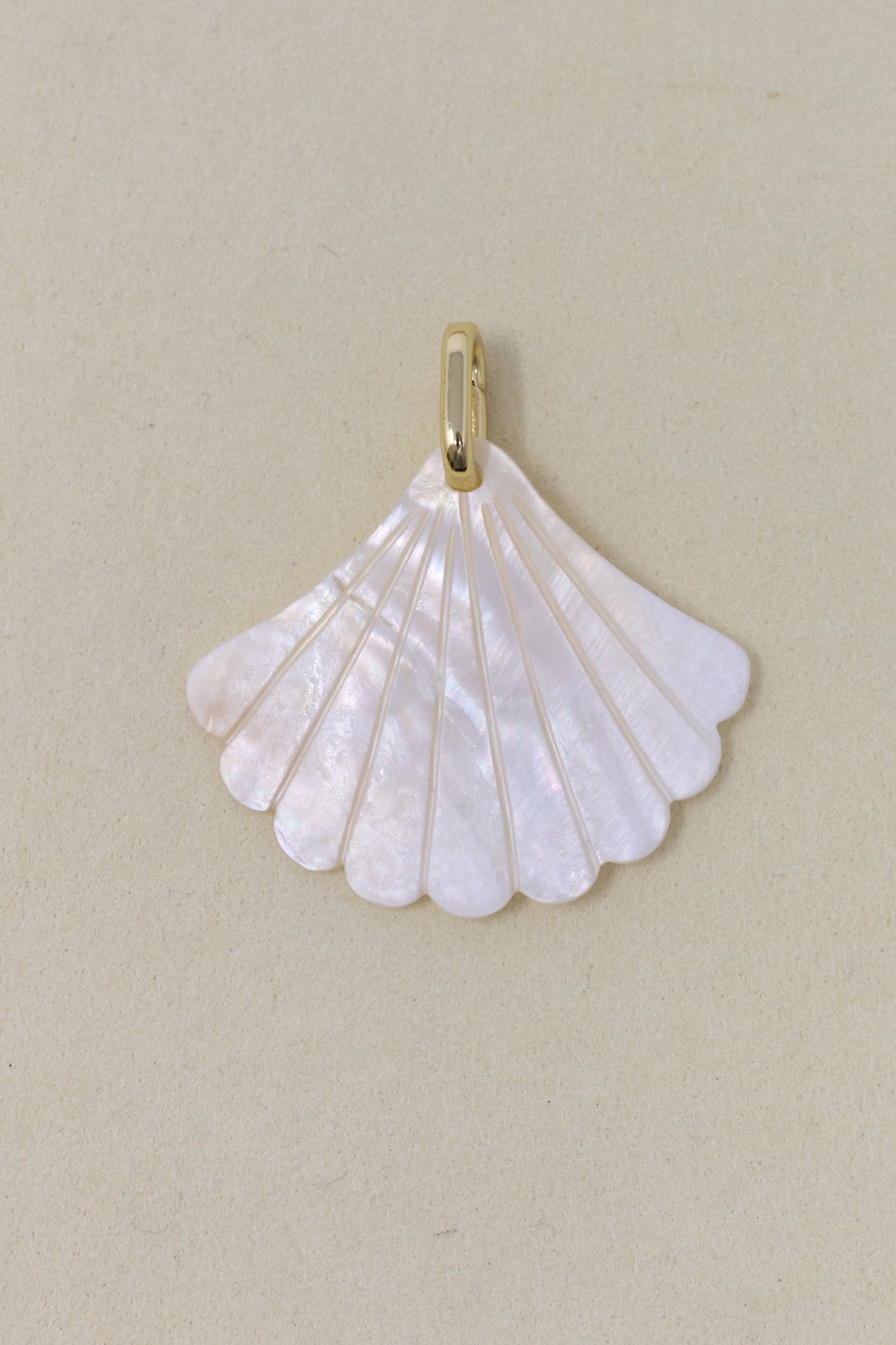 Mother of Pearl Fan Charm