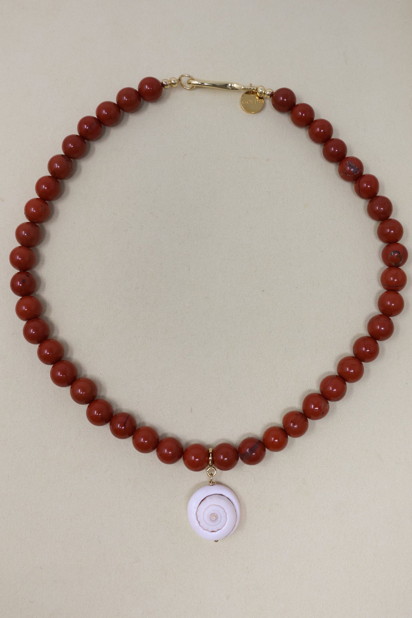 Iona Necklace - Red Jasper
