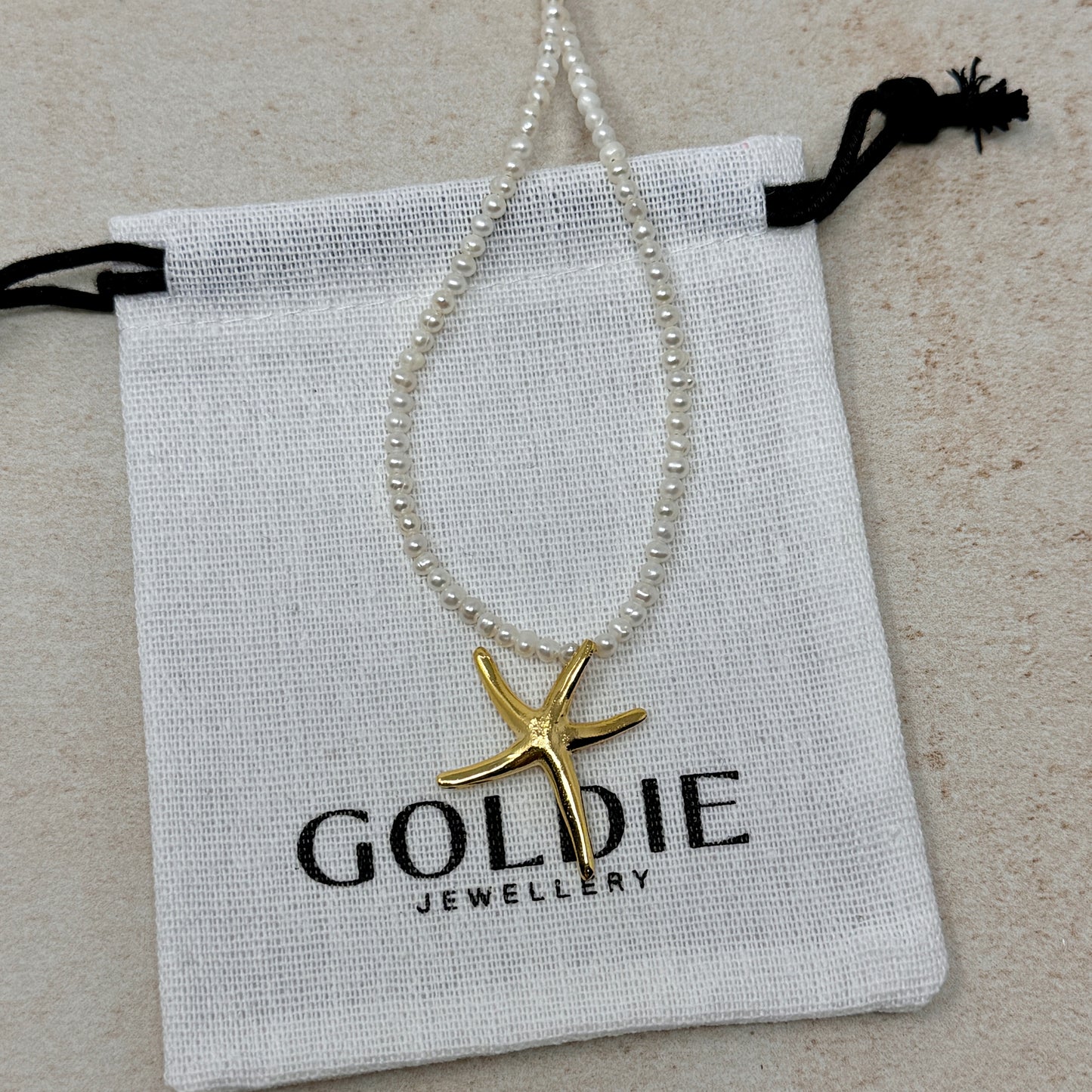 Starfish Pearl Necklace