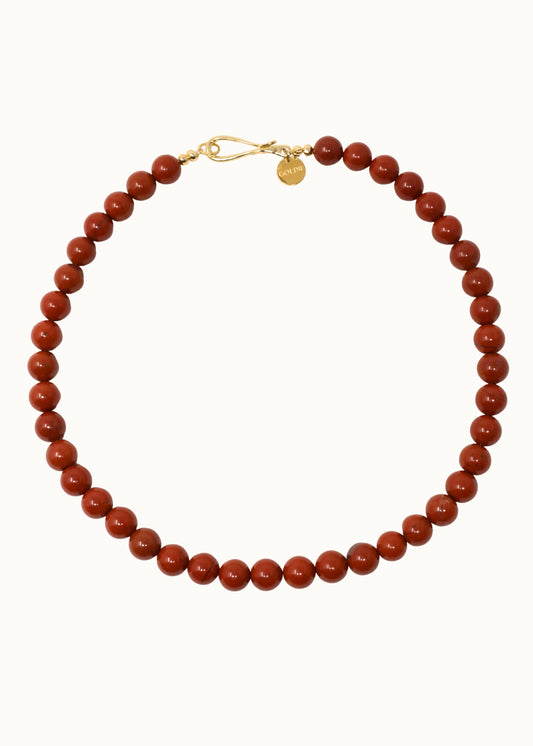 Iona Necklace - Red Jasper