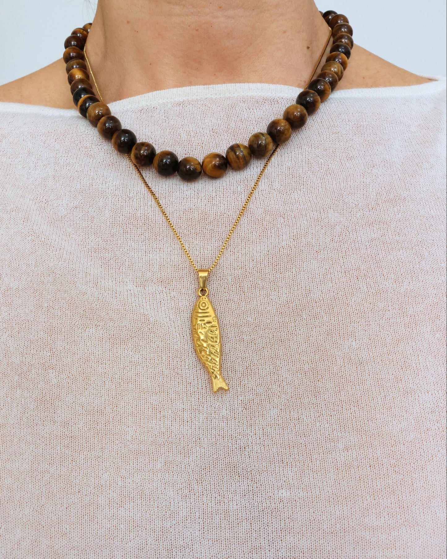 Iona Necklace - Tigers Eye