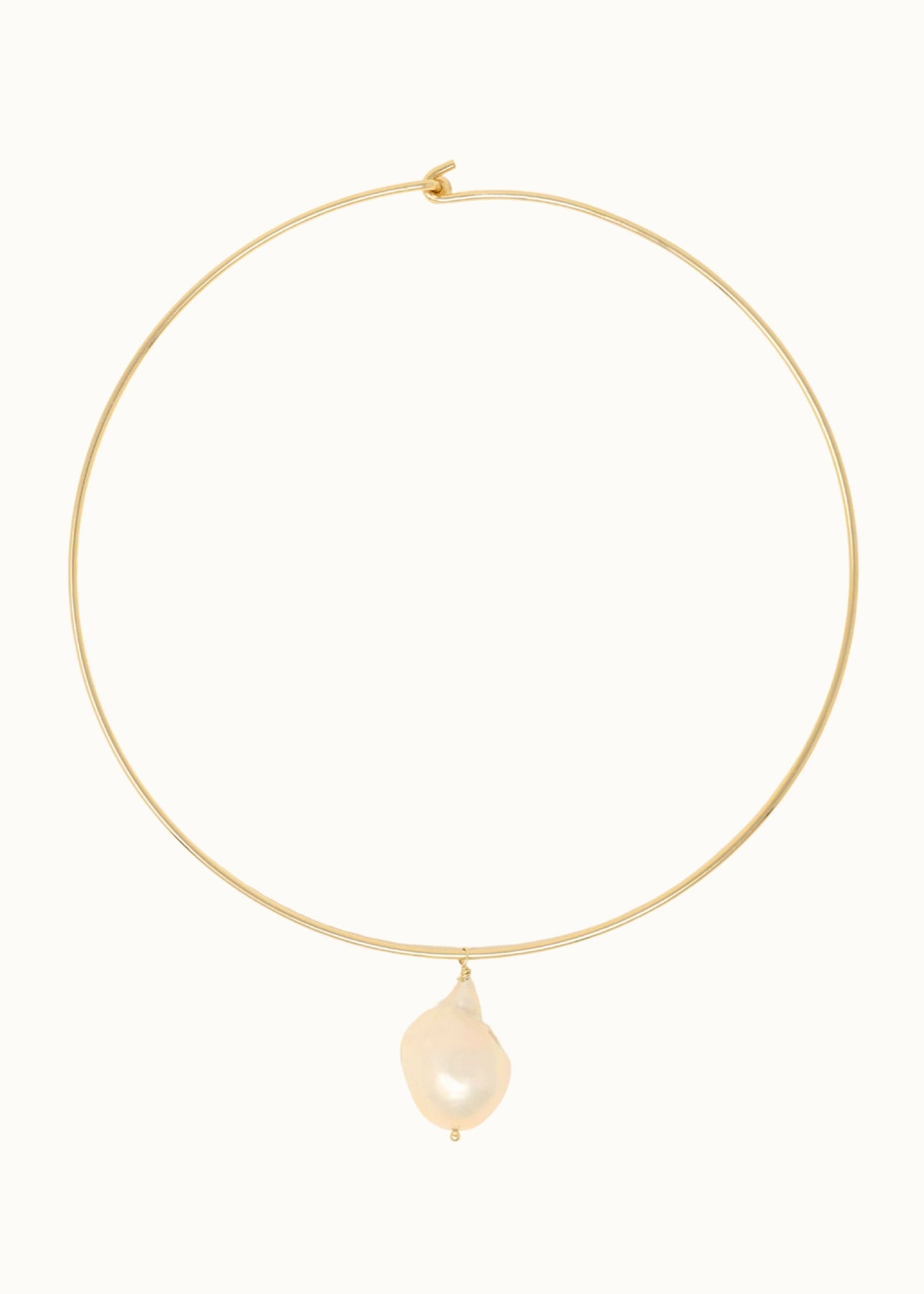 Baroque Pearl Wire Necklace