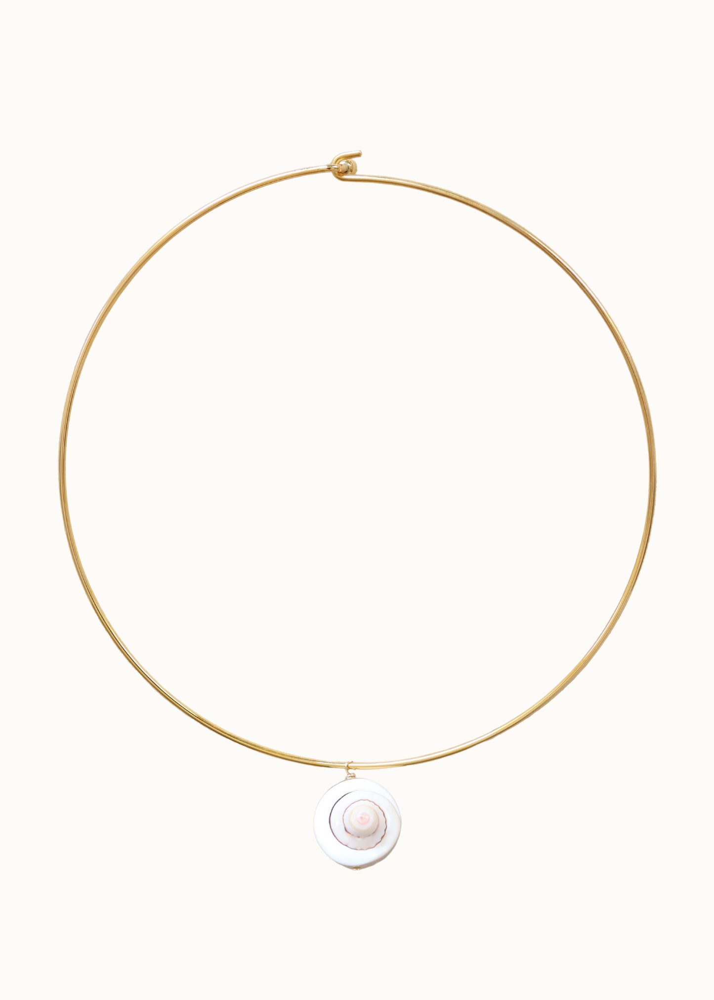 Swirly Shell WIre Necklace