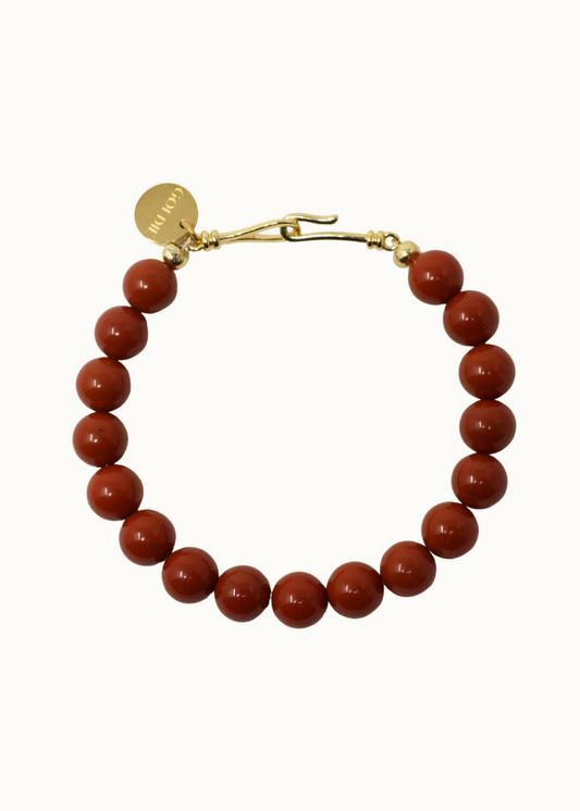 Camille Bracelet - Red Jasper