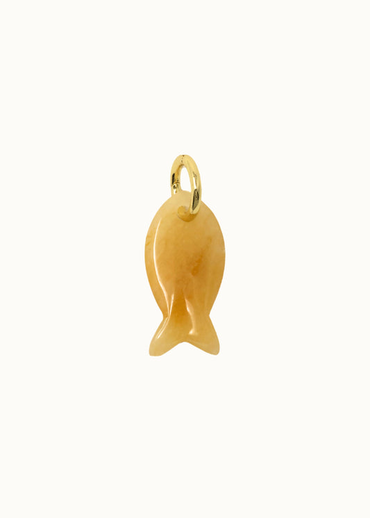 Topaz Fish Charm