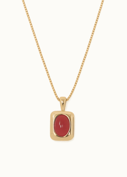 Delfine Necklace - Carnelian