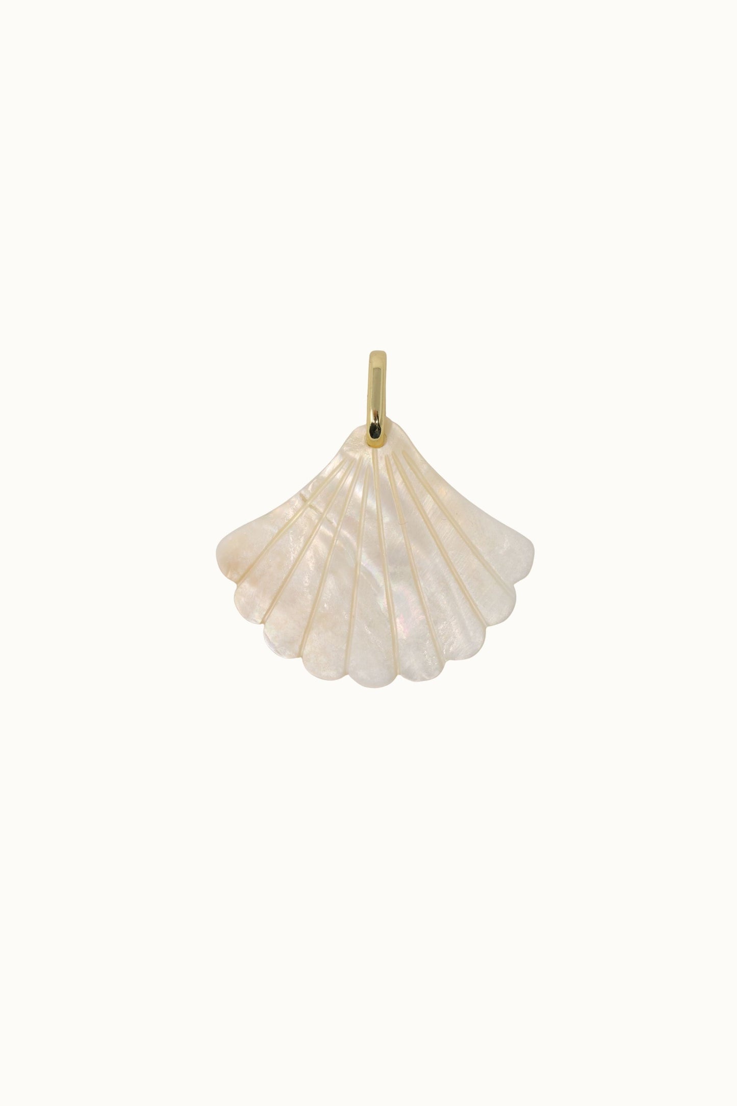 Mother of Pearl Fan Charm