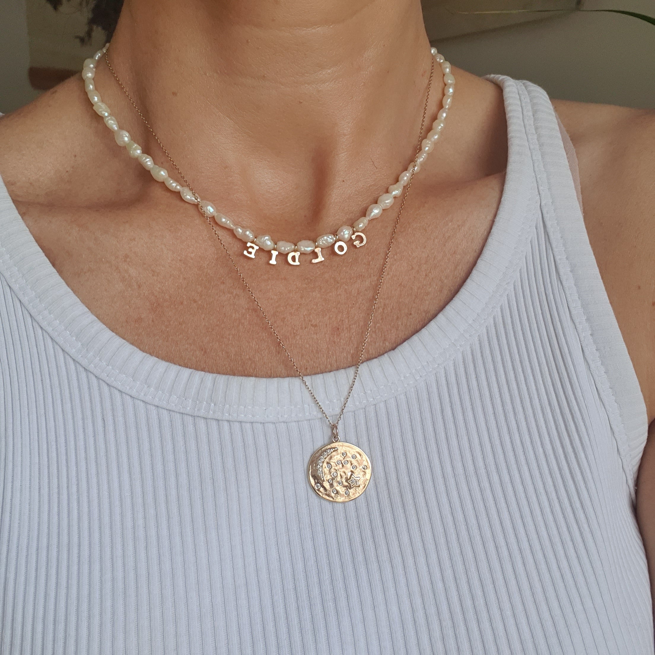 Mermaid on sale coin necklace